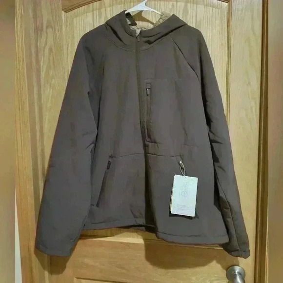All in Motion Men's XXL plush soft shell jacket Sherpa lined brown NWT - Picture 1 of 6